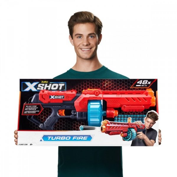 ZURU X-Shot Wyrzutnia Turbo Fire (48 strzałek) pomarańczowa