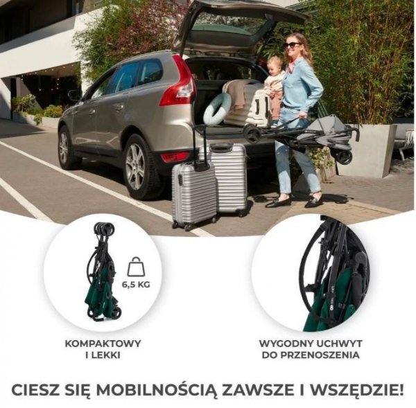 Kinderkraft Wózek spacerowy TIK GREEN FOREST