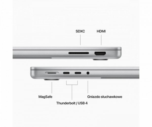 Apple MacBook Pro 14,2 cali: M3 8/10, 8GB, 1TB - Gwiezdna szarość