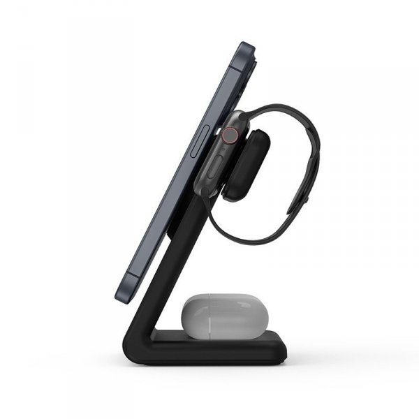 CRONG Ładowarka bezprzewodowa 3w1 z MagSafe do iPhone, Apple Watch i AirPods