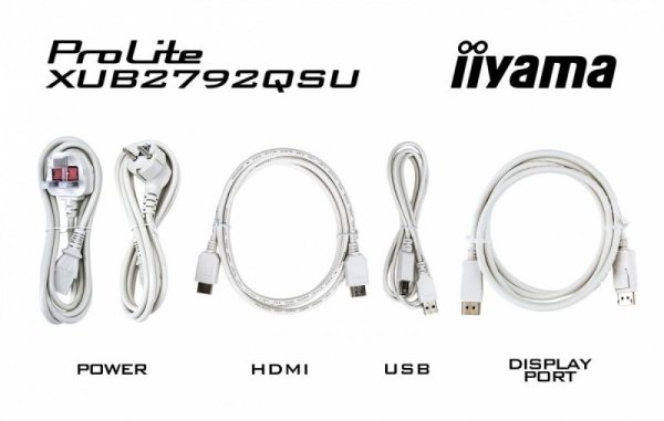 IIYAMA Monitor 27 cali ProLite XUB2792QSU-W6 IPS,QHD,HAS(150mm),100Hz,4xUSB3.2,SLIM