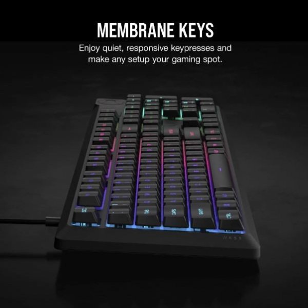 Corsair Klawiatura K55 Core RGB Czarna