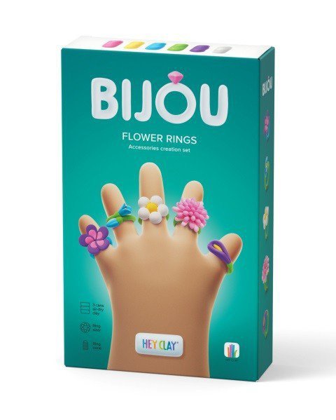 Tm Toys Masa Plastyczna Hey Clay Bijou Flower Rings