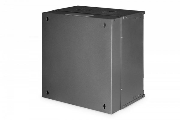 Digitus Szafa sieciowa wisząca 19&quot; 12U, SOHO PRO 595 x 540 x 400 mm, nośność 60kg, drzwi szyba, niezłożona, Czarna