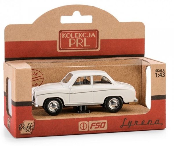 Daffi Pojazd PRL Syrena 104 Biały