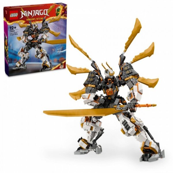 LEGO Klocki Ninjago 71821 Tytanowy smok-mech Cole&#039;a