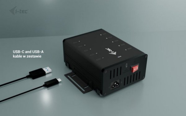 i-tec !i-tec USB-C/USB-A Metal Charging + data HUB 15W per port 10x USB-C