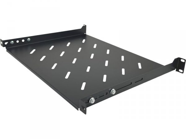 ALANTEC Półka stała 19 cali 1U głębokość 350mm Czarna