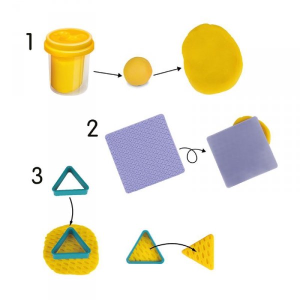ASKATO Zestaw Plastusiowe zabawy - Geometryczne kształty
