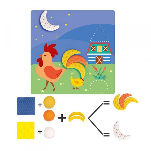 ASKATO Zestaw Plastusiowe zabawy - Geometryczne kształty