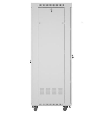 Lanberg Szafa stojąca rack 19&#039;&#039; 42U 600x800 szara drzwi szklane flack pack
