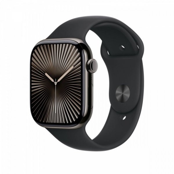 Apple Pasek sportowy w kolorze czarnym do koperty 46 mm - rozmiar S/M