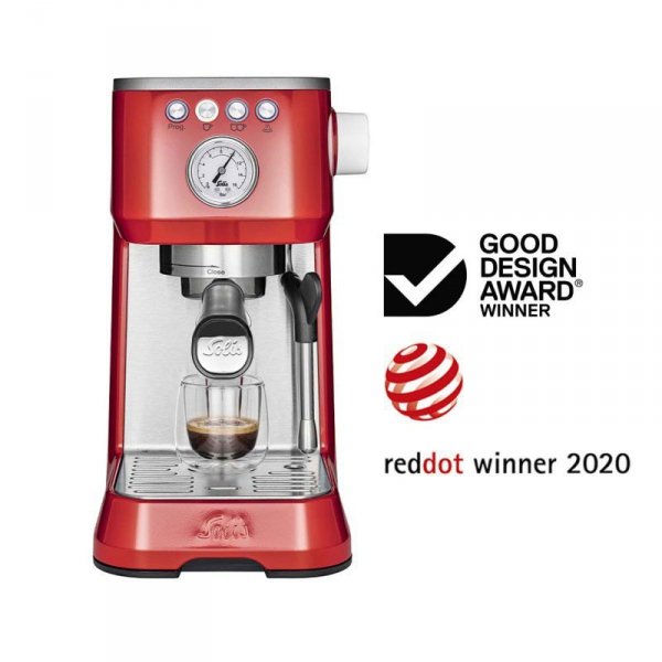 Solis Ekspres kolbowy Barista Perfetta Plus czerwony