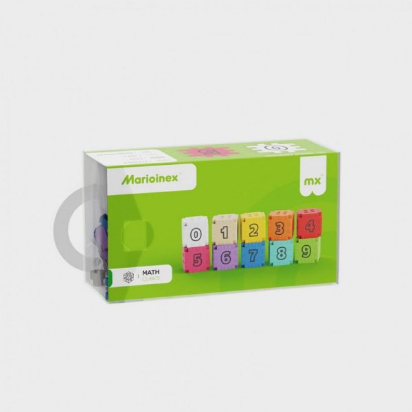 Marioinex Klocki Mini Waffle Edu - Kostki matematyczne 60 elementów