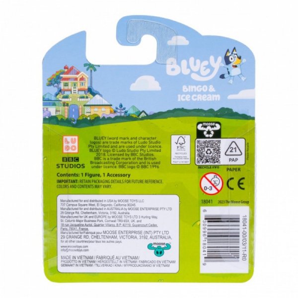 Tm Toys Figurka Bluey Początek zabawy 1-pak asortyment