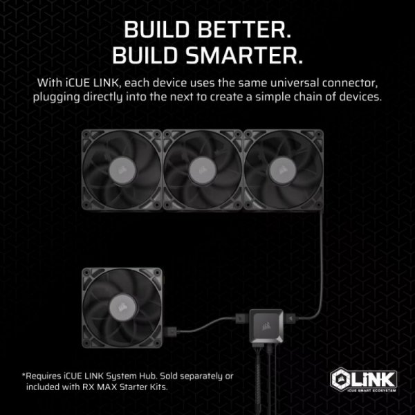 Corsair Wentylator iCUE LINK RX140 MAX 140mm Single Fan