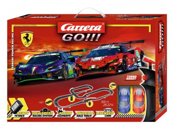 Carrera Tor z pojazdami Ferrari Power Corsa 8,6m