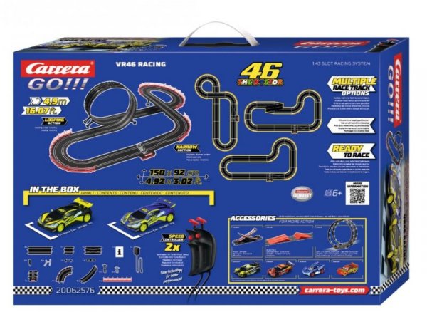 Carrera Tor Samochodowy z pojazdami VR 46 The Doctor 4,9 m