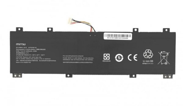 Mitsu Bateria NC140BW1-2S1P 0813002 do Lenovo IdeaPad 100S-14IBR 14&quot;&quot; 4400 mAh (33 Wh) 7.6V (7.4V)