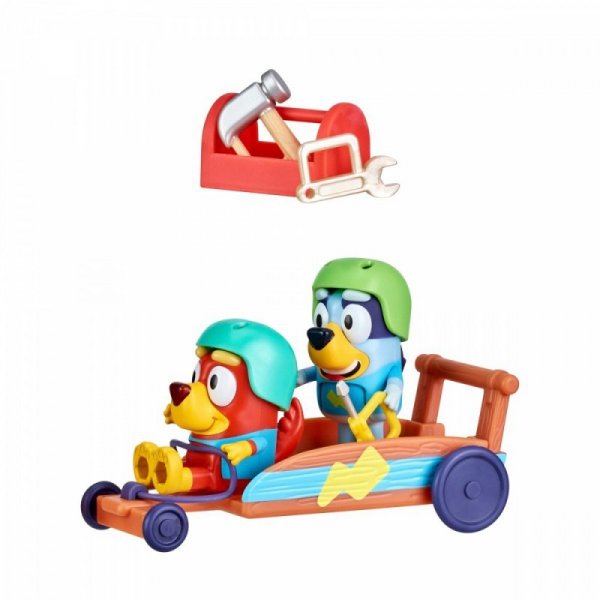 Tm Toys Zestaw figurek Bluey Gokart + 2 figurki piesków