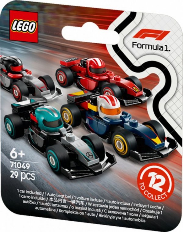 LEGO Klocki Minifigures 71049 Kolekcjonerski bolid F1 (display 36 sztuk)