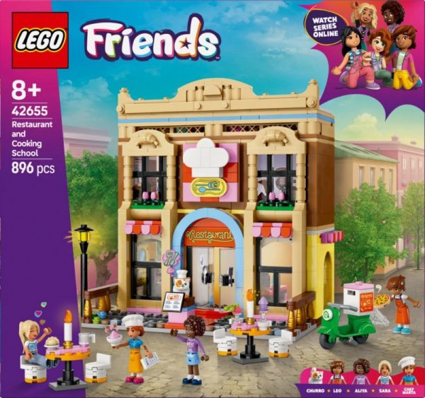 LEGO Klocki Friends 42655 Restauracja i szkoła gotowania