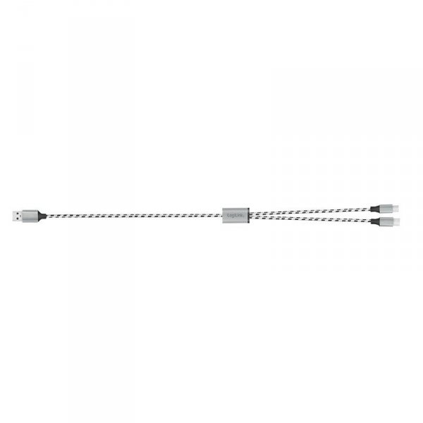LogiLink Kabel USB2.0 A/M do micro USB + USB-C, 1.2m