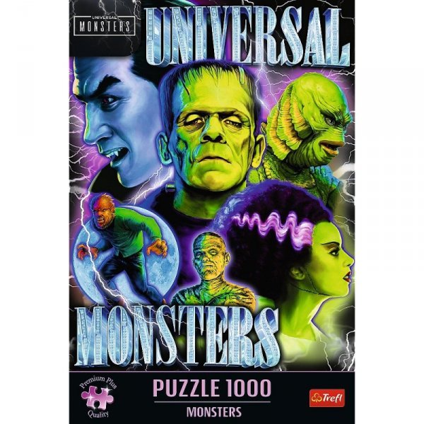 Trefl Puzzle 1000 elementów Potwory klasyczne horrory