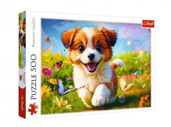 Trefl Puzzle 500 elementów Wesoły piesek