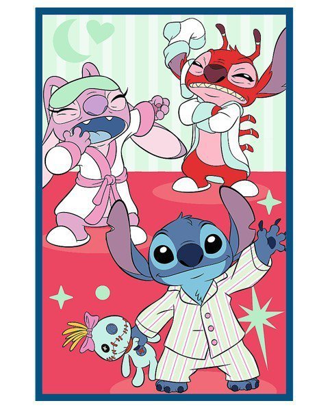 Trefl Puzzle 3x80 elementów Stitch świat