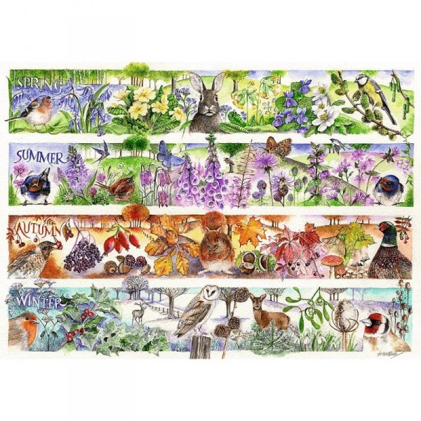 Trefl Puzzle 1000 elementów Premium Cztery pory roku