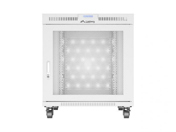 Lanberg Szafa instalacyjna rack stojąca 19 cali 15U 800x1000 drzwi perforowane LCD szara (Flat pack)