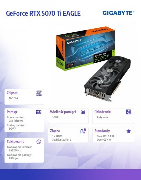 Gigabyte Karta graficzna GV-N507TEAGLE OC-16GD