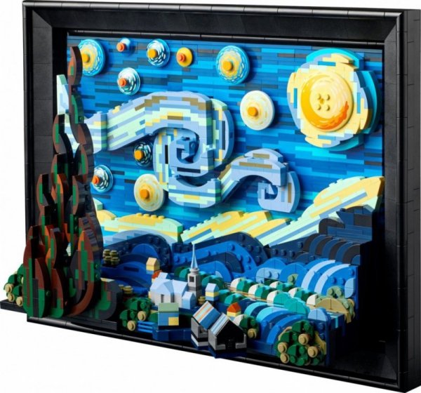 LEGO Klocki Ideas 21333 Gwiaździsta noc Vincenta van Gogha