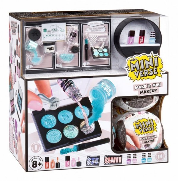 MGA Figurki Miniverse Make It Mini Makeup Display 15 sztuk
