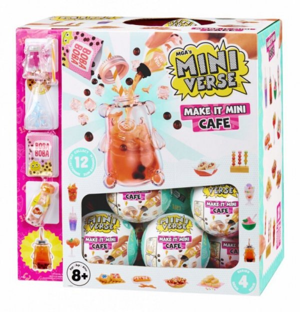 MGA Figurki Miniverse Make It Mini Foods: Cafe Display 24 sztuki