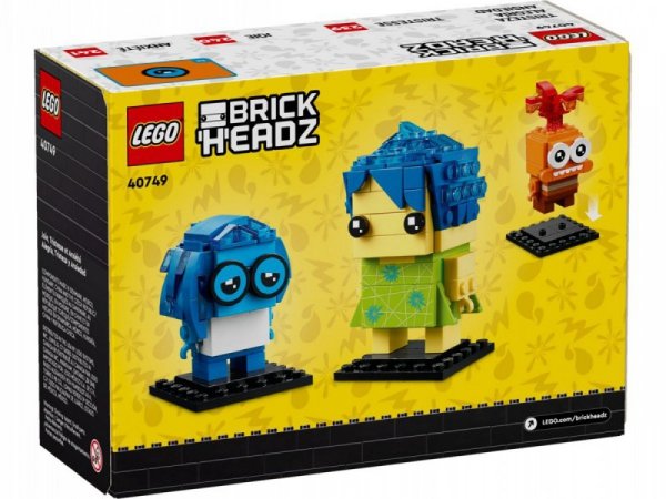 LEGO Klocki BrickHeadz 40749 Radość, Smutek i Strach
