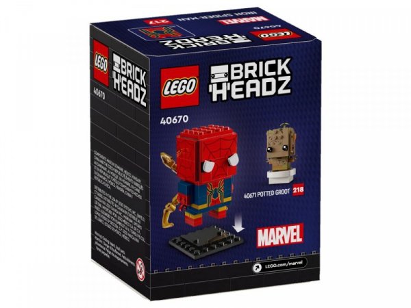 LEGO Klocki BrickHeadz 40670 Iron Spider-Man