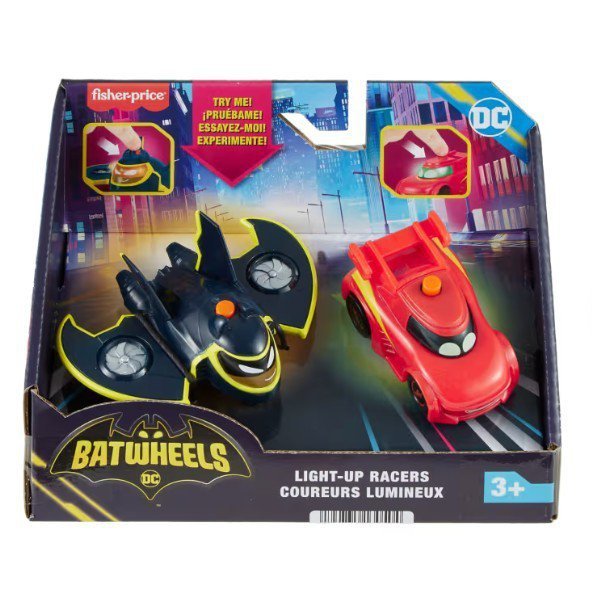 Fisher Price Pojazdy ze światłami DC Batwheels