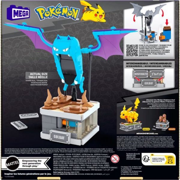 Mega Bloks Klocki Mega Pokemon Golbat z ruchem
