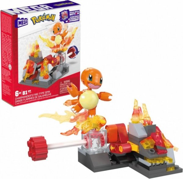 Mega Bloks Klocki Mega Pokemon Ognisty atak Charmandera