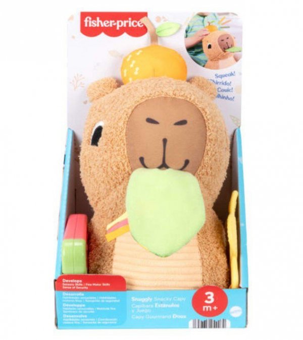 Fisher Price Kapibara sensoryczna przytulanka
