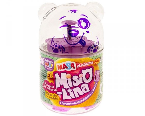 Epee Masa plastyczna Misiolina 60g 1 foremka Fioletowa