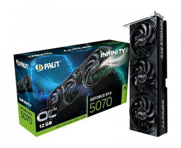 Palit Karta graficzna GeForce RTX 5070 INFINITY 3 OC 12GB GDDR7 192bit