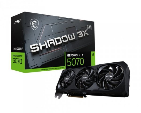 MSI Karta graficzna GeForce RTX 5070 12G SHADOW 3X OC GDDR7 192bit HDMI/DP