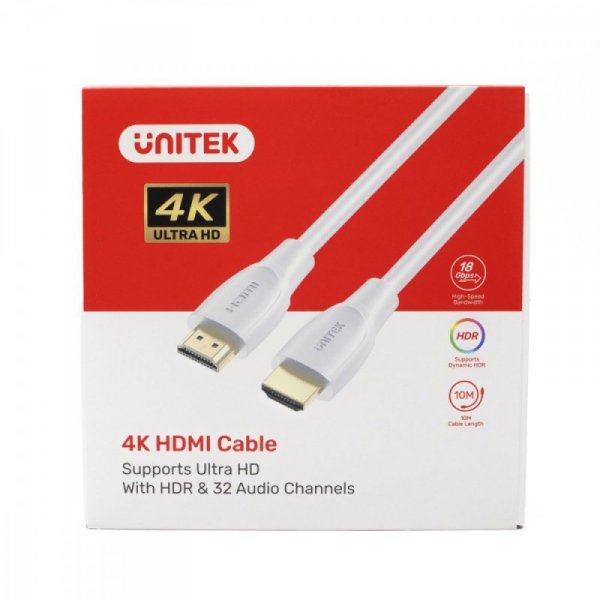 Unitek Kabel HDMI 2.0 4K 60Hz; 1m C11090AWH03-3M Biały