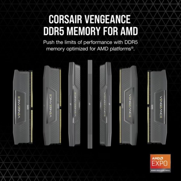 Corsair Pamięć DDR5 Vengeance 96GB/6000 (2*48GB) CL30 AMD EXPO & Intel XMP