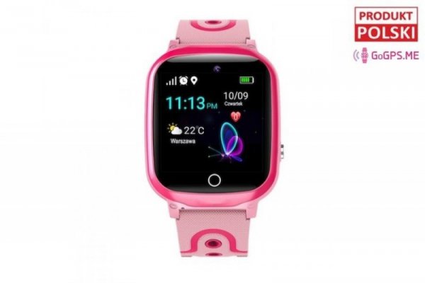 Smartwatch dla dzieci GoGPS K17 (r&amp;oacute;żowy)