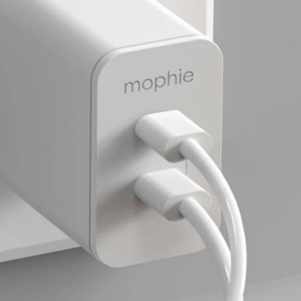 Mophie GaN Charger - ładowarka sieciowa 45W (2x USB-C) (white)