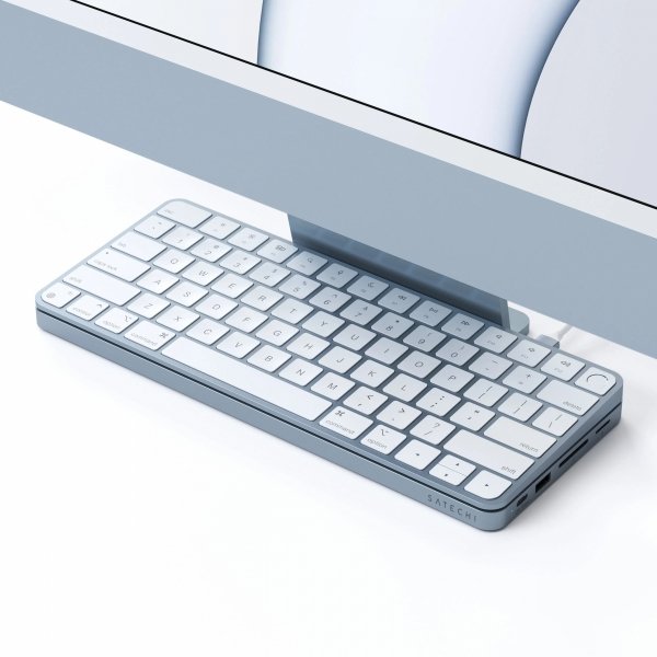 Satechi Slim Dock - stacja dokująca do iMac 24&quot; USB-C (USB-C 10Gb, USBA-A 10Gb, 2x USB-A, czytnik kart micro/SD, kieszeń na